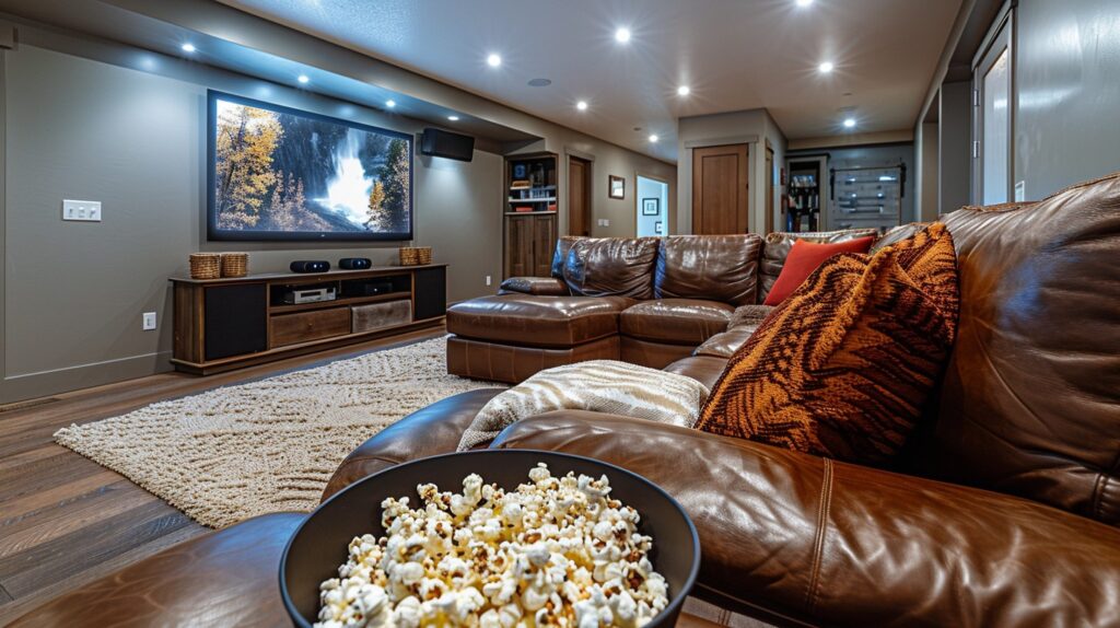 Unfinished Basement Man Cave Ideas