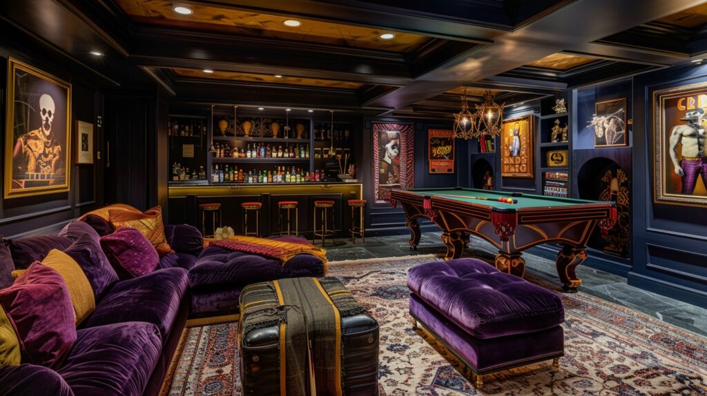 Unfinished Basement Man Cave Ideas