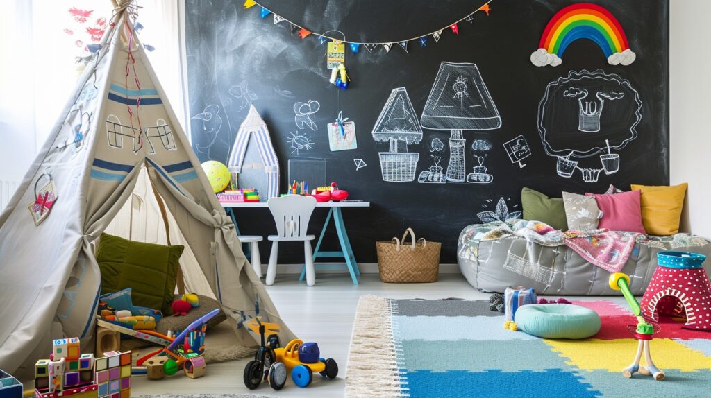 Unfinished Basement Playroom Ideas (2)