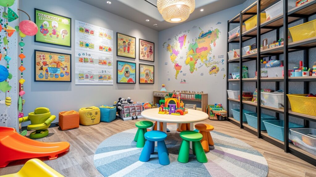 Unfinished Basement Playroom Ideas (3)