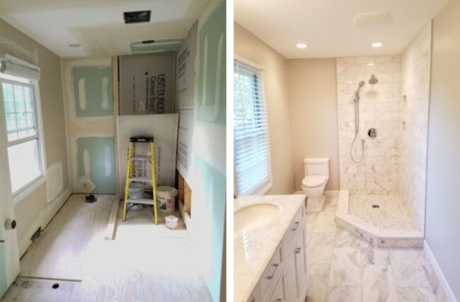 Batrhroom and kitchen remodeling - before and after - BATHROOM remodeling