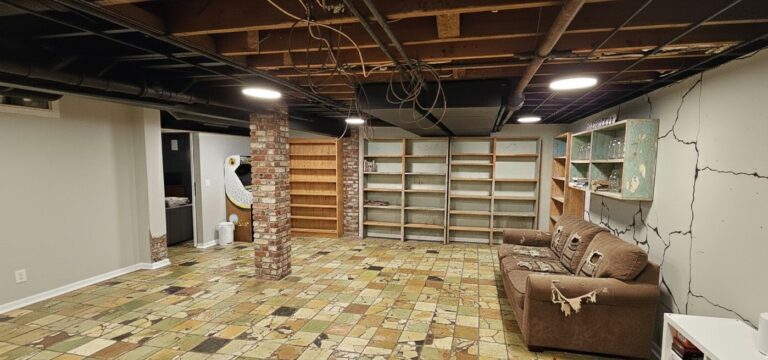 Basement remodeling in Park Ridge BEFORE state